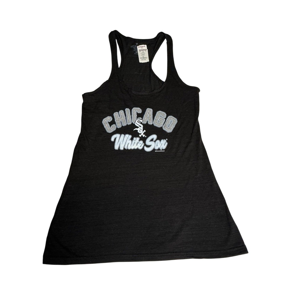 Women's Tank Top Soft As A Grape Chicago White Sox Black Size Medium NWT